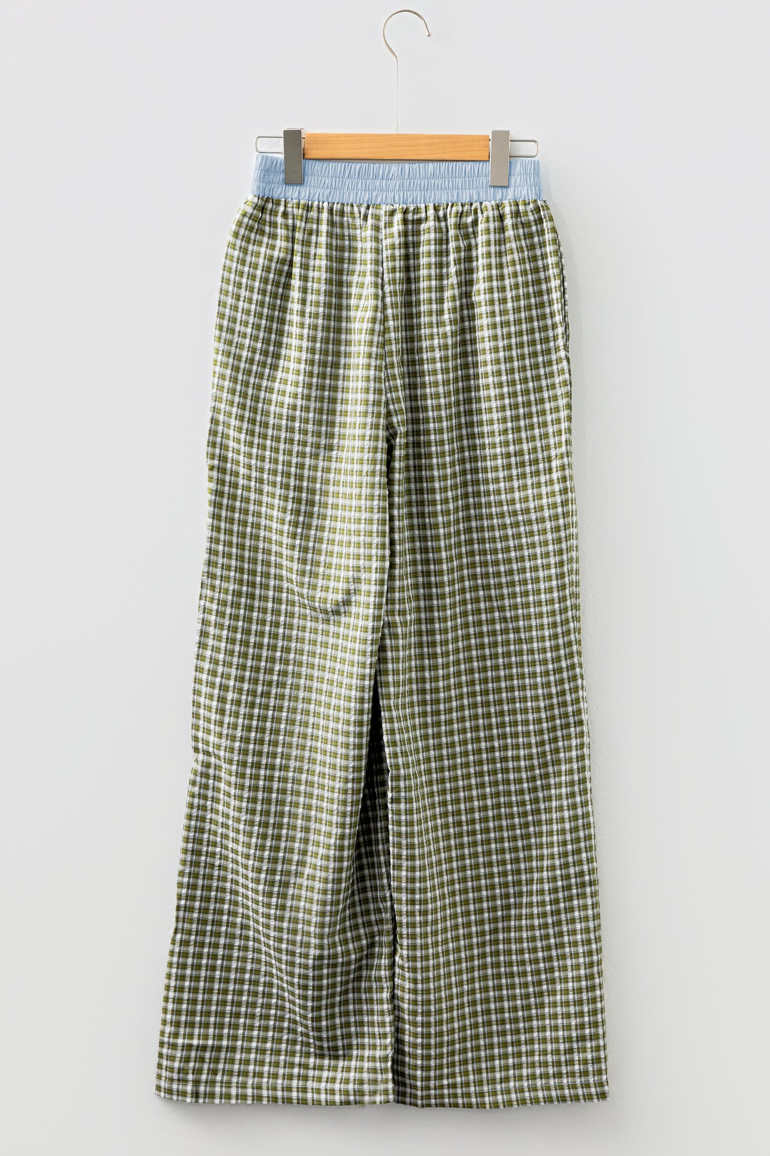 Brown Preppy Gingham Boxer Pants