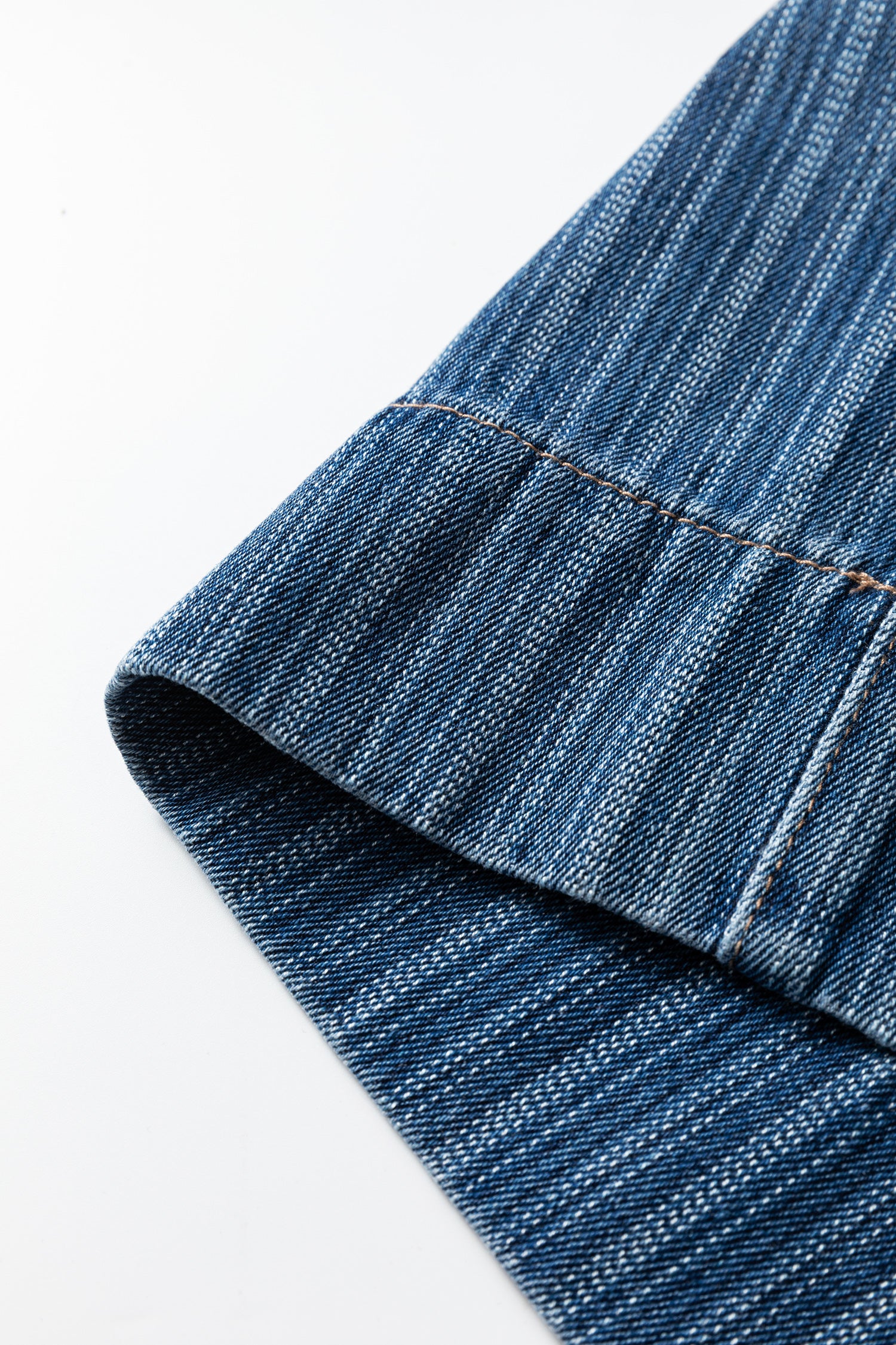 Blue Stripe Contrasted Drawstring Pocketed Loose Jeans