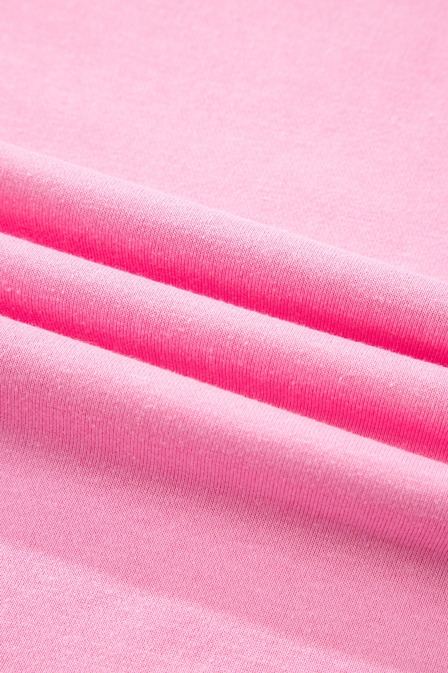 Pink Floral Bow Patched Exposed Seam Patchwork Slit Baggy Sweatshirt