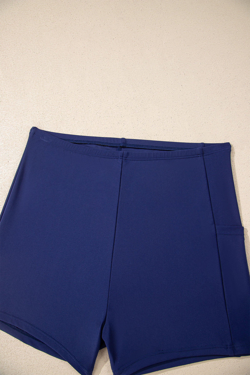 Blue Floral Print Patchwork Bow Knot Detail Sleeveless Swim Dress