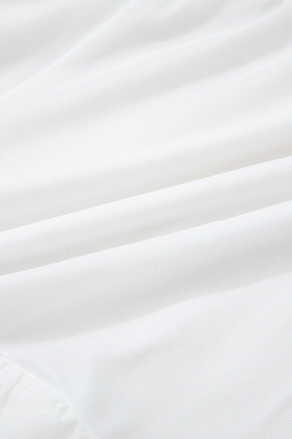 White Lace Ruffle Tiered Drawstring Elastic Waist Sweet Shorts