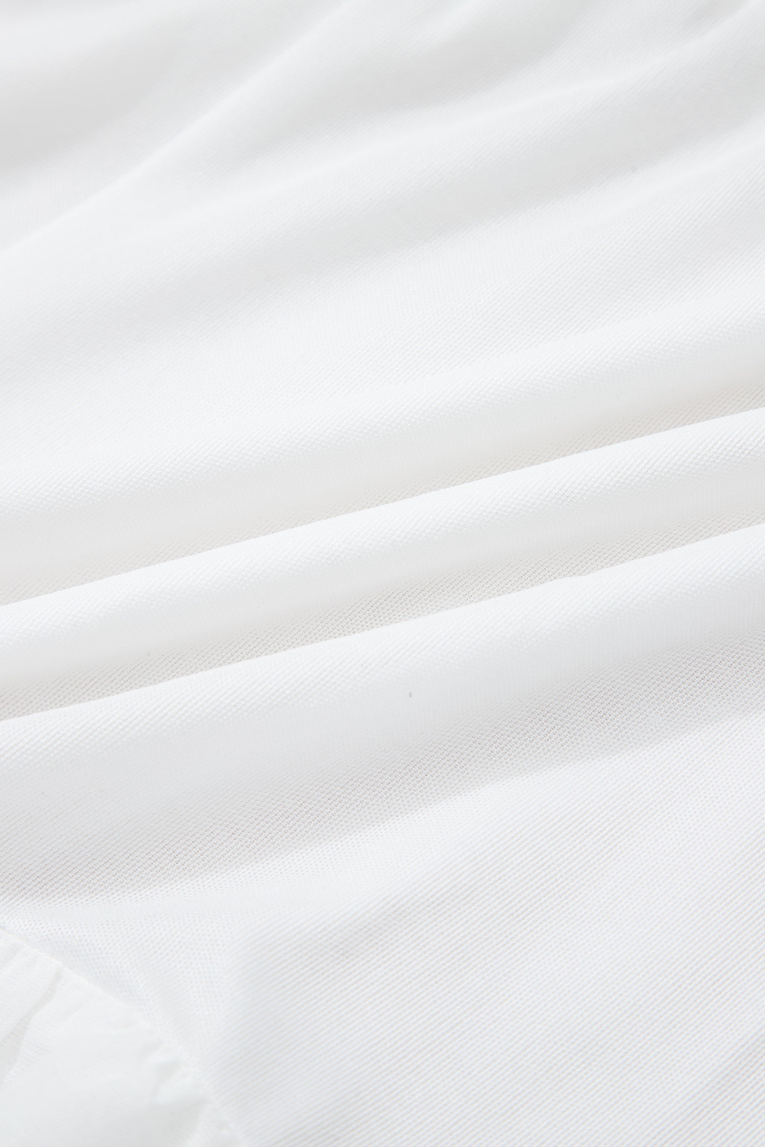 White Lace Ruffle Tiered Drawstring Elastic Waist Sweet Shorts