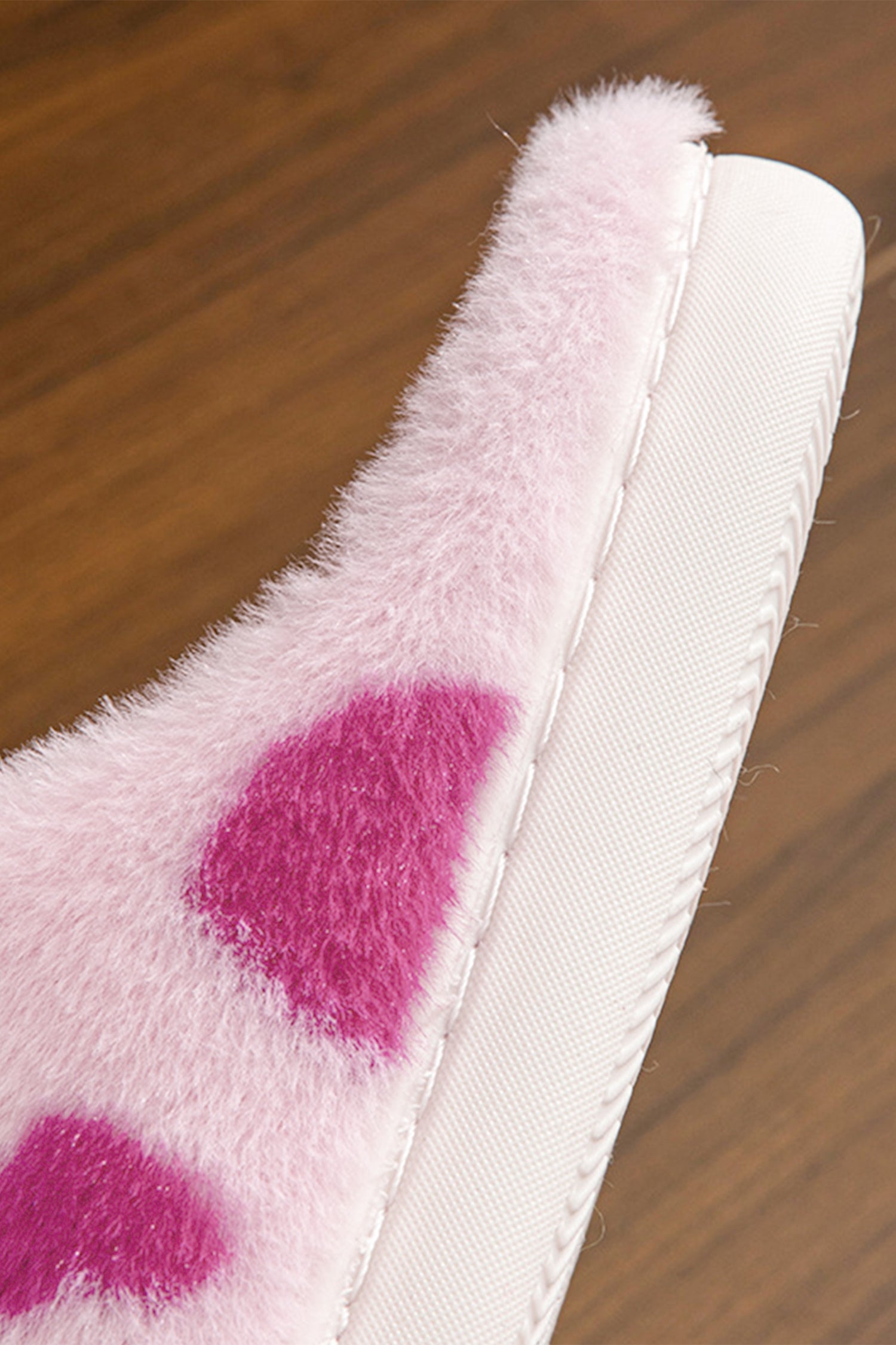 Fiery Red Valentines Heart Shape Winter Fuzzy Slippers