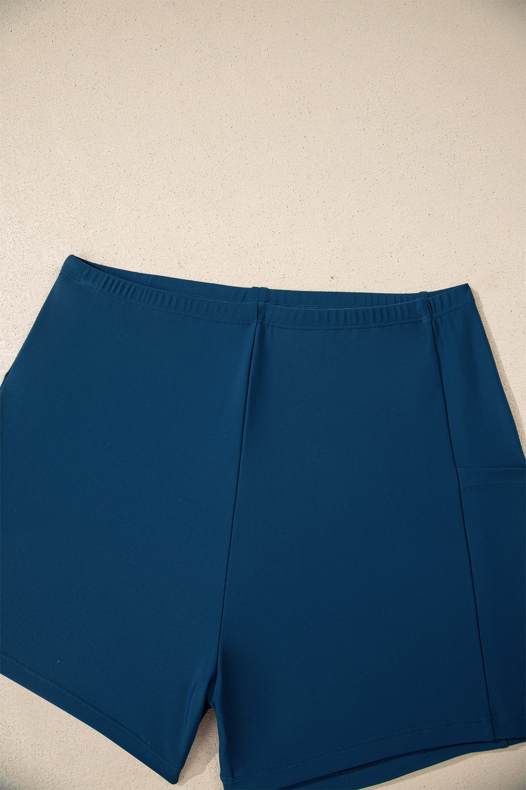 Sail Blue Color Block Patchwork Bow Knot Detail Sleeveless Swim Dress