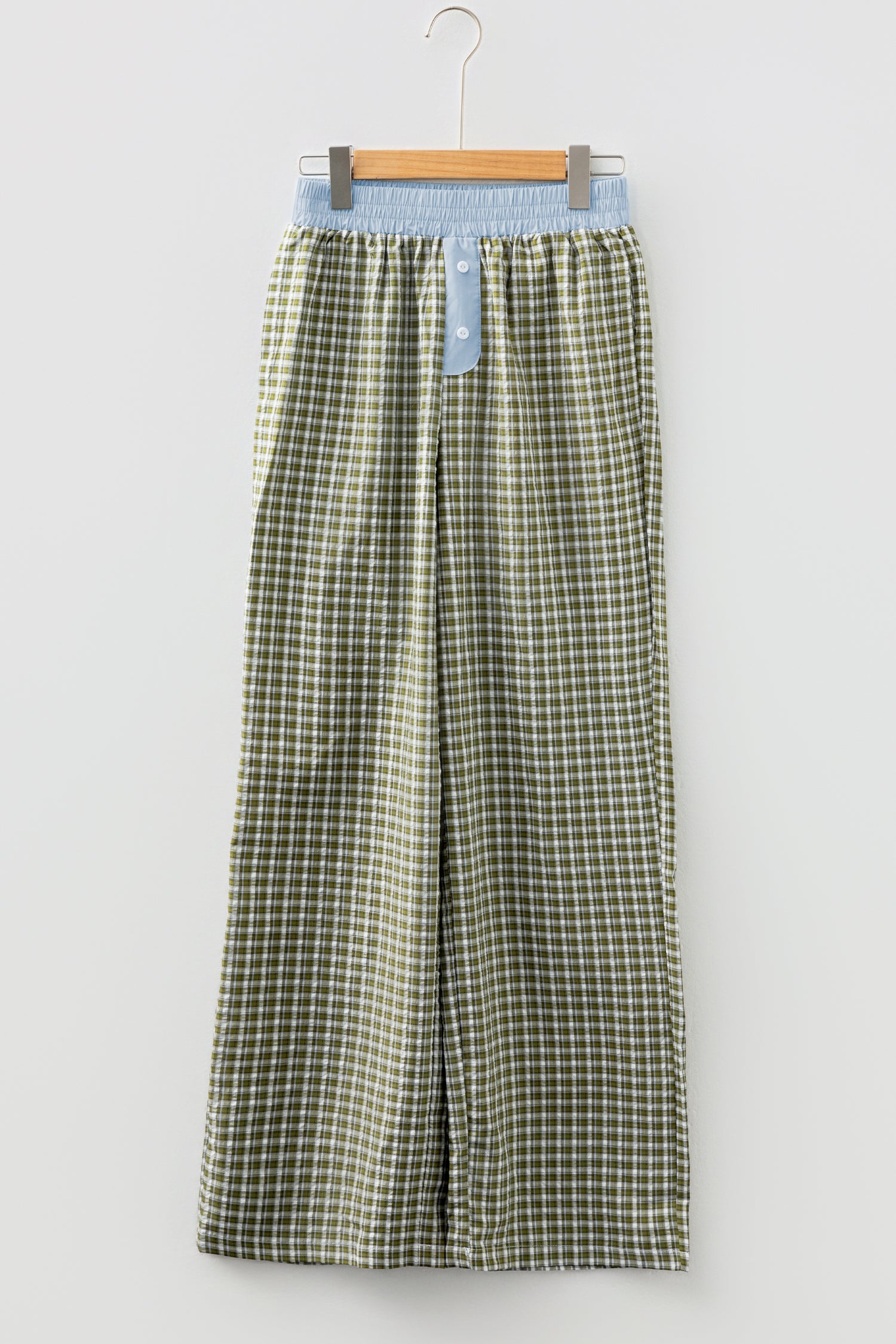Brown Preppy Gingham Boxer Pants