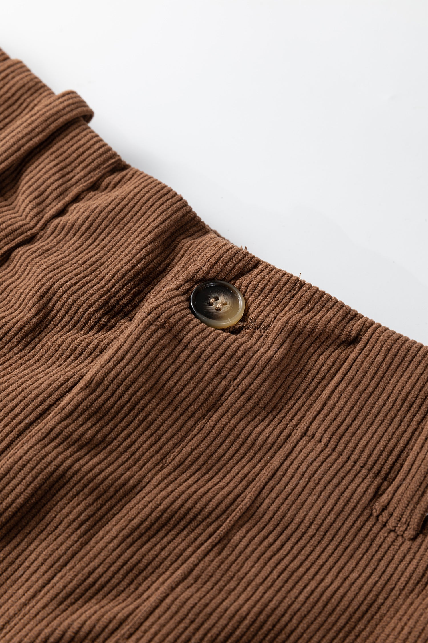 Coffee Front Slit Shift High Waist Midi Skirt