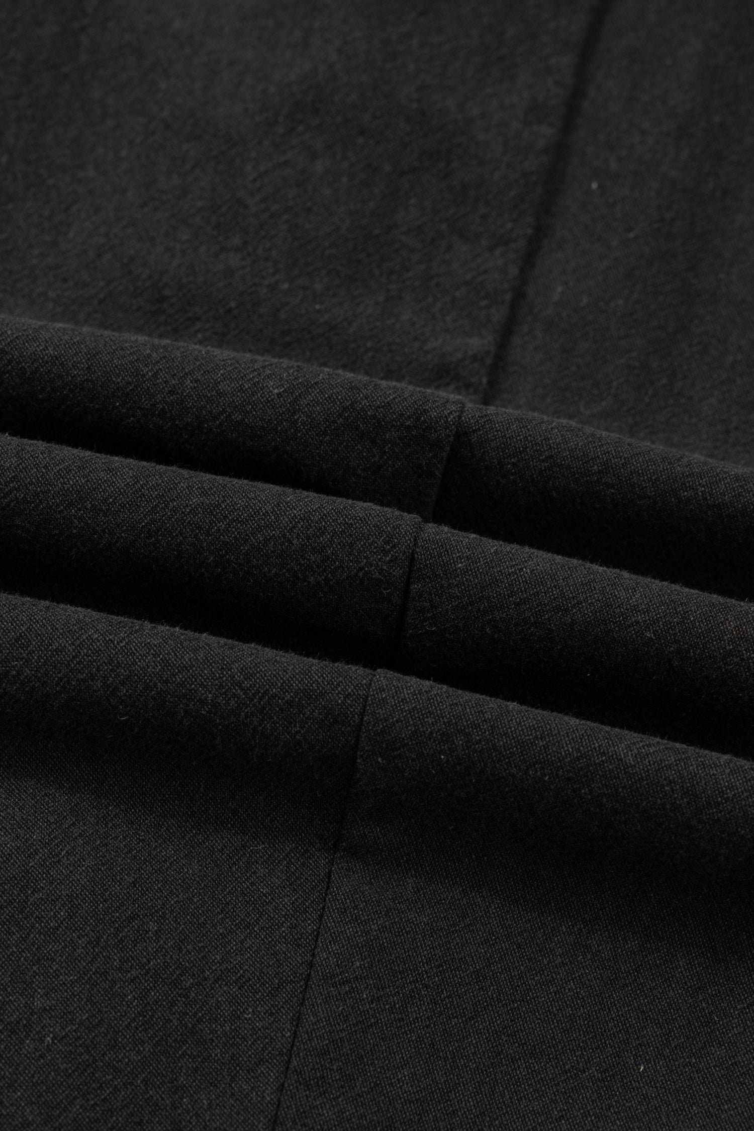 Black Drawstring Elastic Waist Patch Pocket Barrel Leg Casual Pants