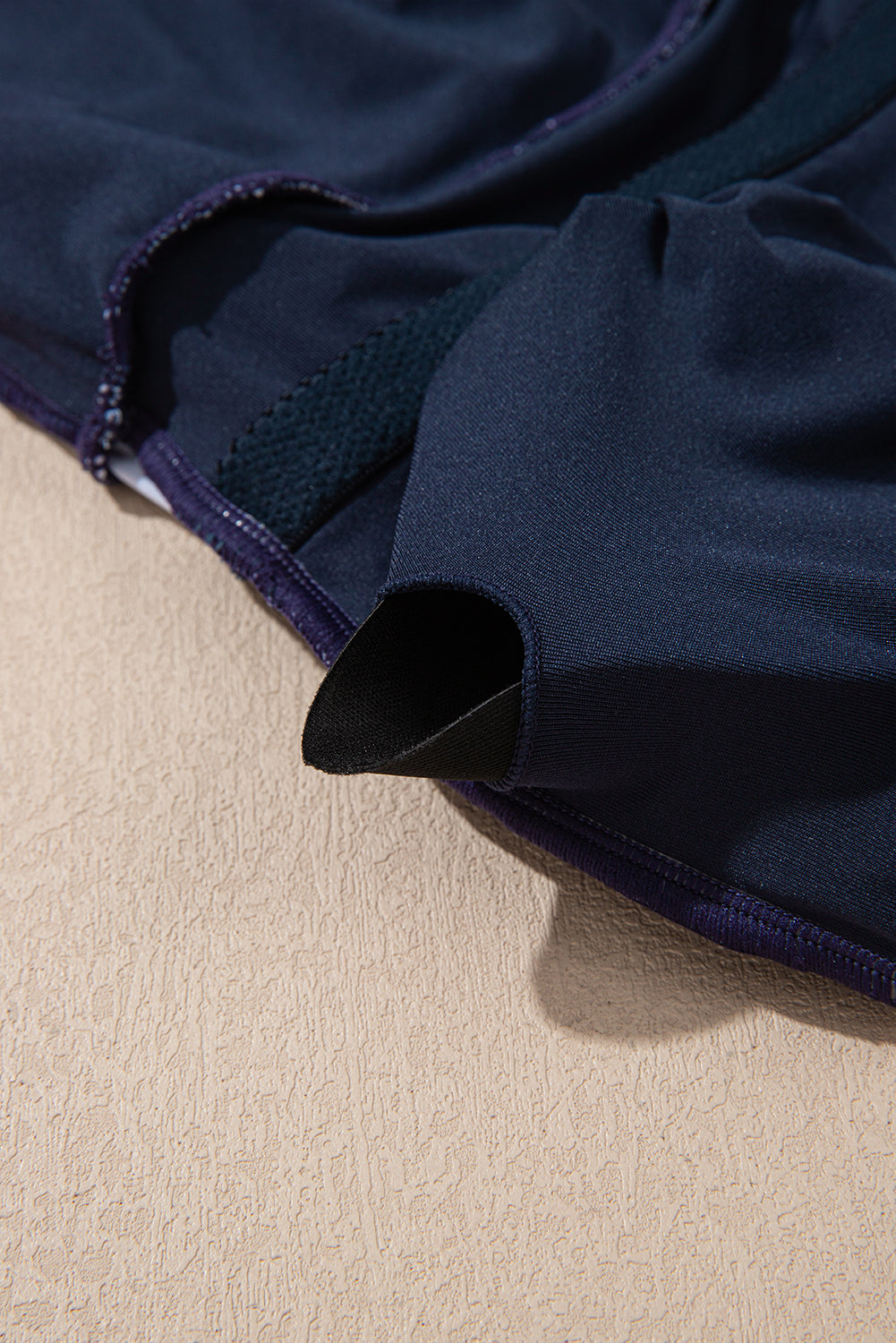 Blue Crossed Back Floral Print Asymmetric Knot Side One Piece Swimsuit